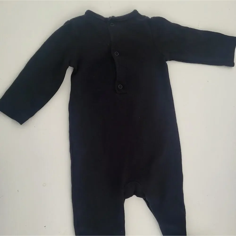 9M Carter's Skelton footed cotton one piece